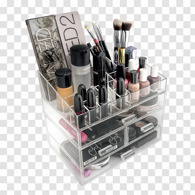 Cosmetics Box Drawer Make-up Organizta Acrylic Makeup & Cosmetic Organizer - Covergirl - Make Up Transparent PNG