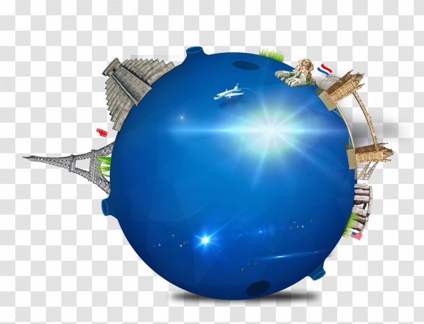Blue Tourist Attraction Travel - Earth Transparent PNG