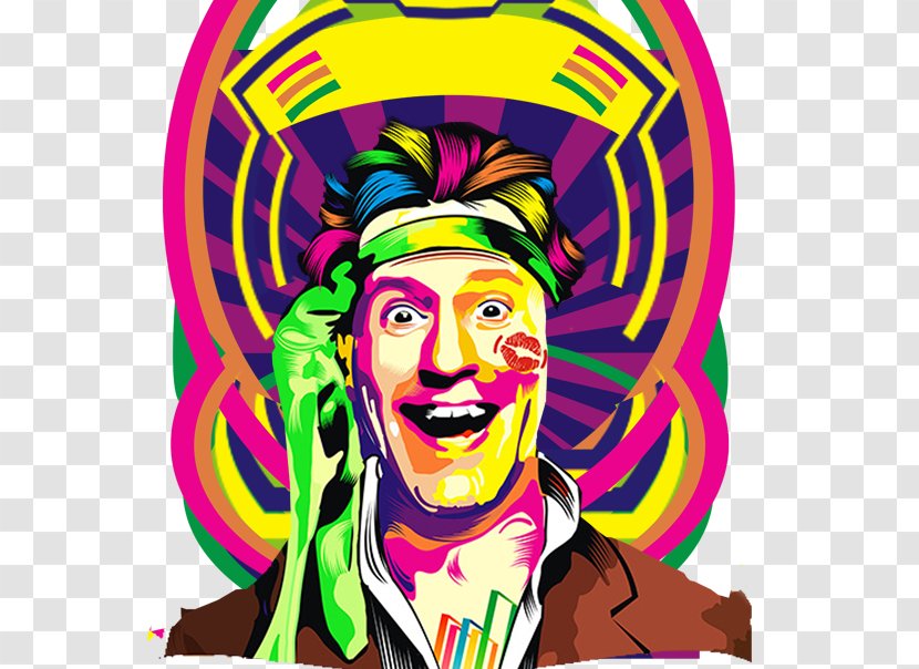 Download Advertising Poster - Psychedelic Art - Clown Color Transparent PNG