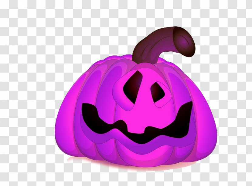 Jack-o-lantern Halloween Pumpkin Illustration - Pink - Skull Transparent PNG