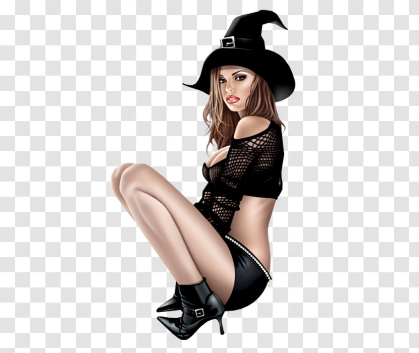 Witch Halloween Woman - Watercolor Transparent PNG