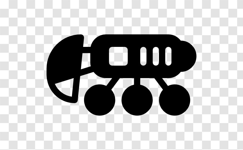 Line Art Clip - Black And White - Space Rover Transparent PNG