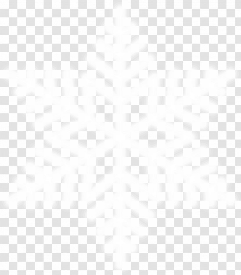 Black And White - Triangle - Concise Snowflake Transparent PNG
