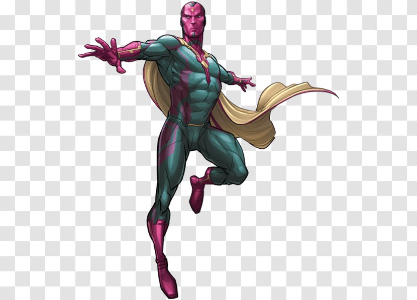 Vision Marvel Heroes 2016 Edwin Jarvis Superhero Ultron - Figurine Transparent PNG