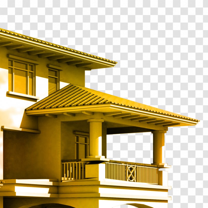 Villa Balcony Terrace Architecture - Structure Transparent PNG