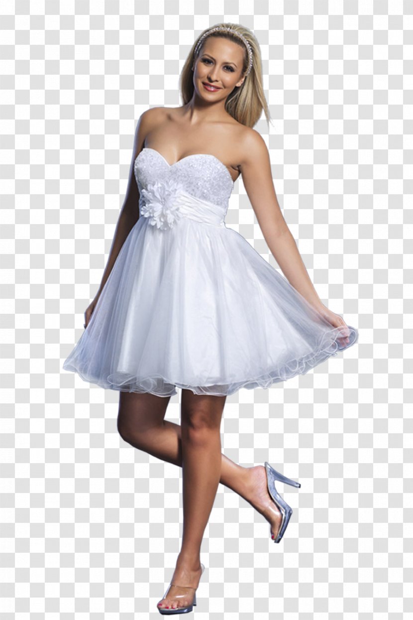 Wedding Dress Cocktail Party Satin - Shoulder - Blonde Transparent PNG
