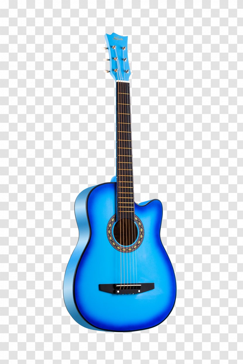 Acoustic Guitar Tiple Acoustic-electric - Fine Instrument Blue Transparent PNG