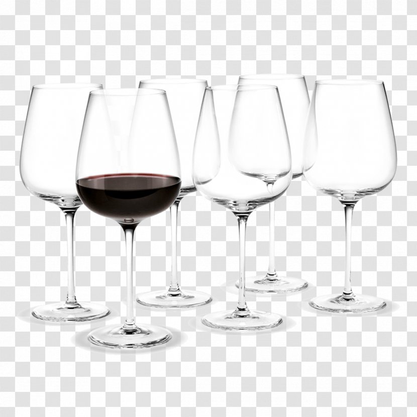 Wine Glass Holmegaard Stemware - Cabernet Vinglas 6pack Peter Svarrer Transparent PNG