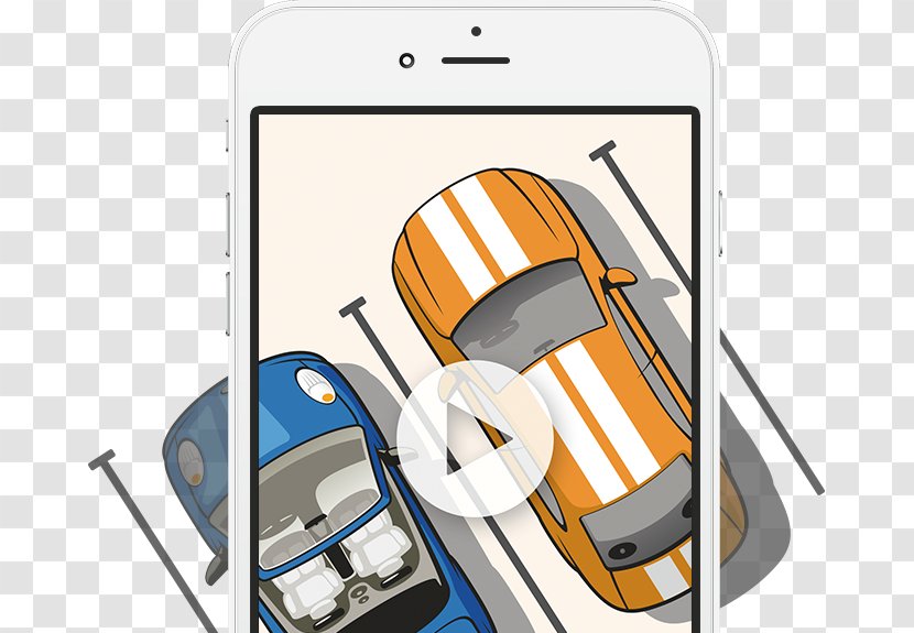 Parking Vehicle Cartoon PayByPhone - Paybyphone - Mobile Phones Transparent PNG