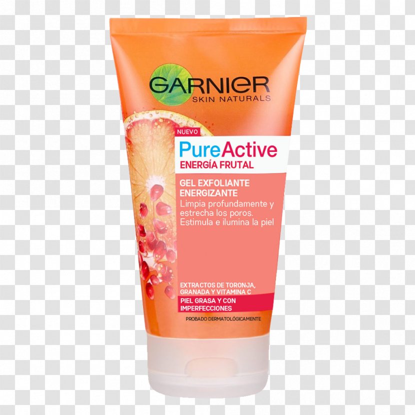 Cream Lotion Garnier Pure Active Intensive Charcoal Anti-Blackheads 3 In 1 Exfoliation - Hair Transparent PNG
