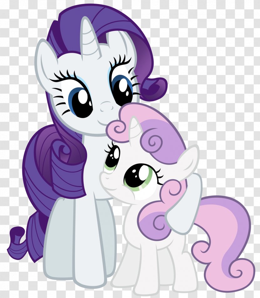 Rarity Sweetie Belle Pony Applejack Hasbro - Cartoon Transparent PNG