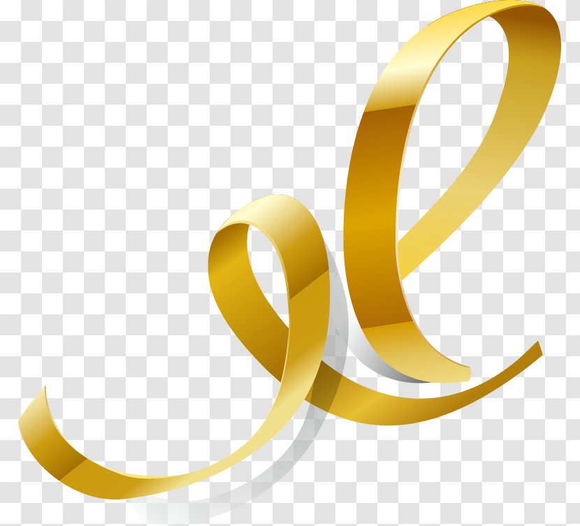 Yellow Ribbon Red Flower Transparent PNG