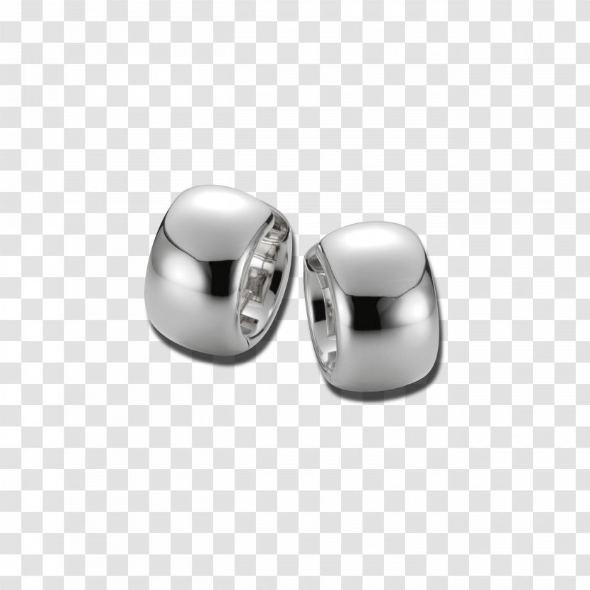 Earring Silver Body Jewellery Transparent PNG