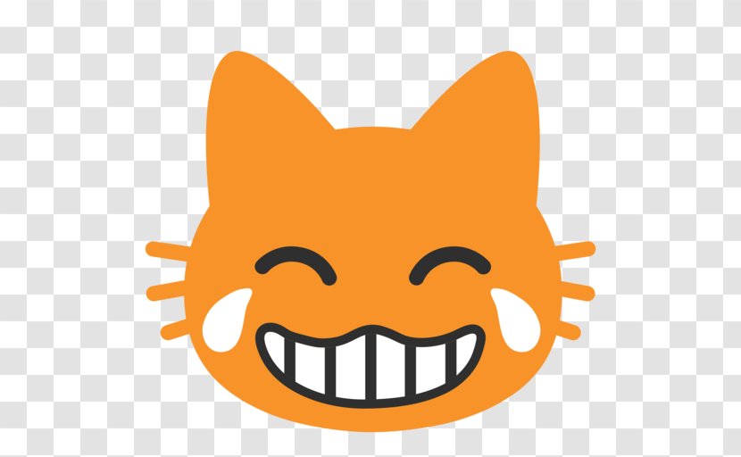 Cat Face With Tears Of Joy Emoji Crying Laughter - Happiness Transparent PNG