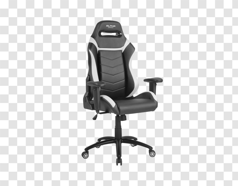 Red White Gamer Black Chair - Office Transparent PNG