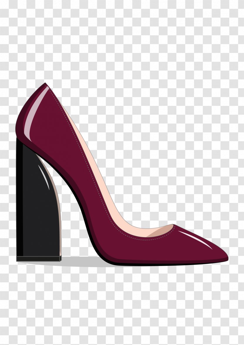 Court Shoe Boot Slipper High-heeled - Highheeled - Drawing Heels Transparent PNG