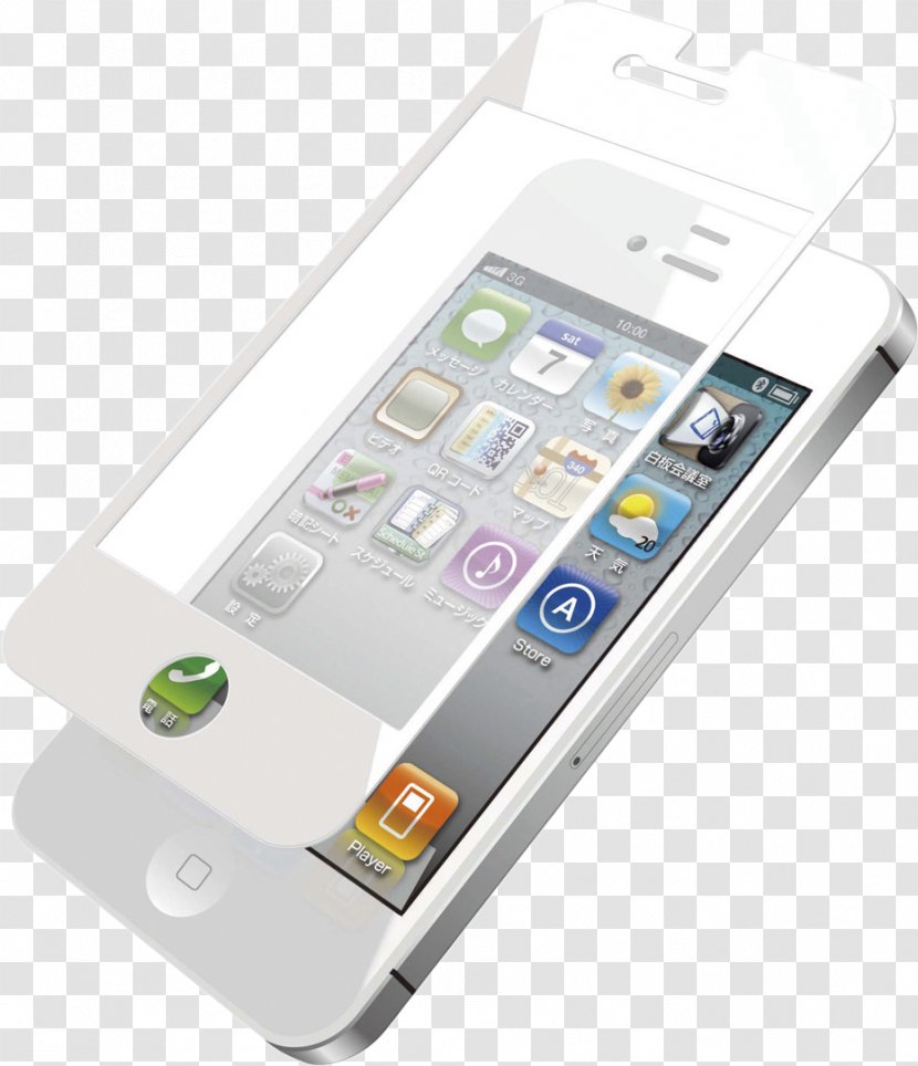 IPhone 4S Portable Communications Device Handheld Devices Electronics - Telephone - Iphone Transparent PNG