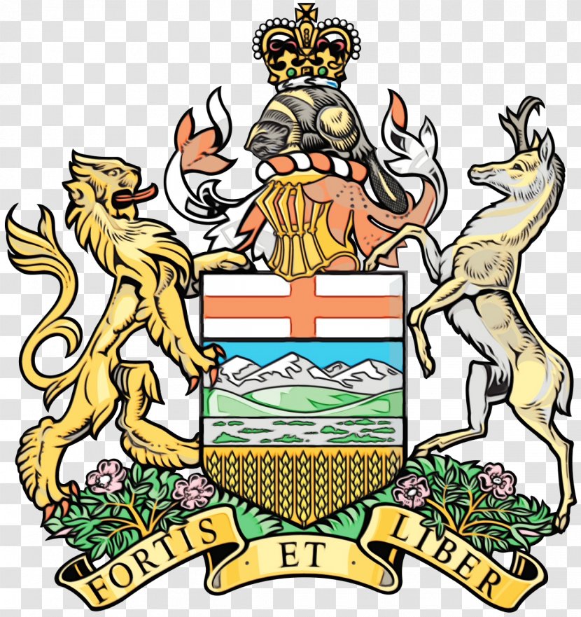 Coat Of Arms Alberta Canada Saskatchewan - Cartoon - Symbol Transparent PNG