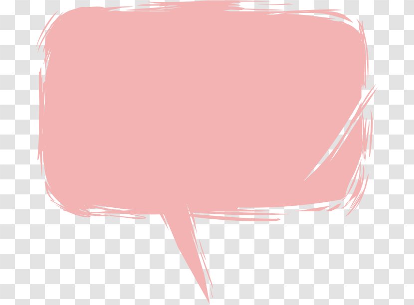 Dialog Box Speech Balloon Adobe Illustrator - Snout - Pink Transparent PNG