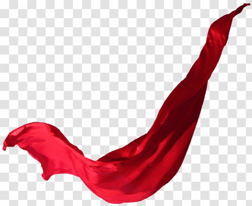 Red Textile Ribbon Image Transparent PNG