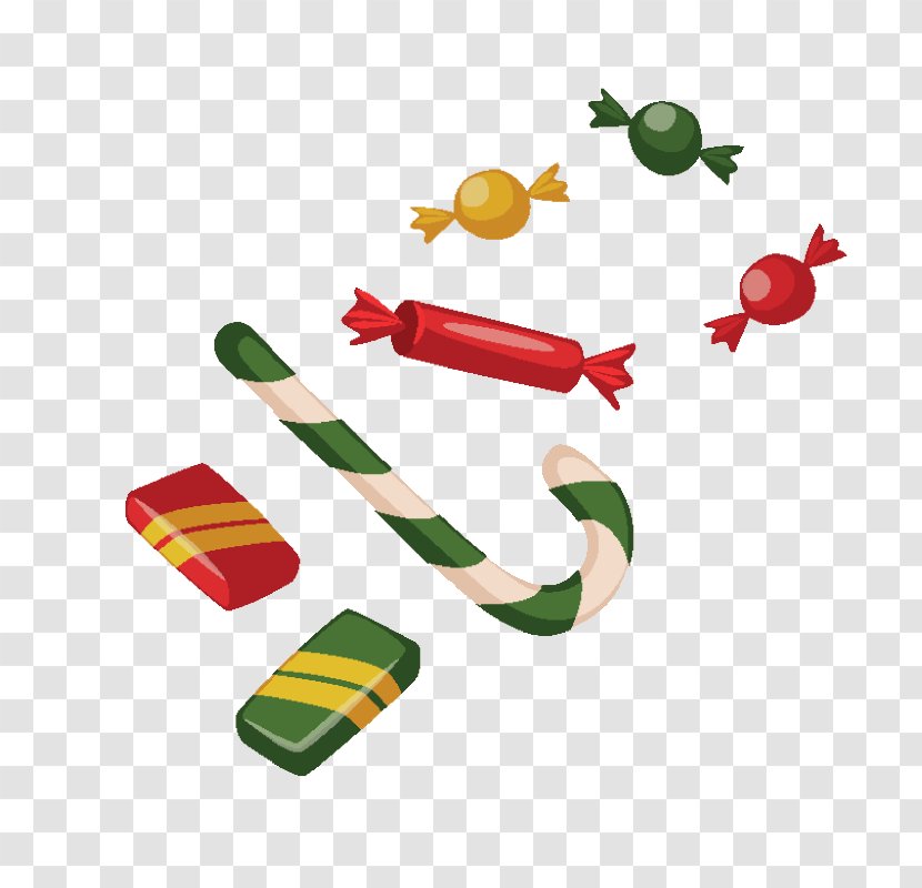 Christmas Object - Decoration - Candy Cane Transparent PNG