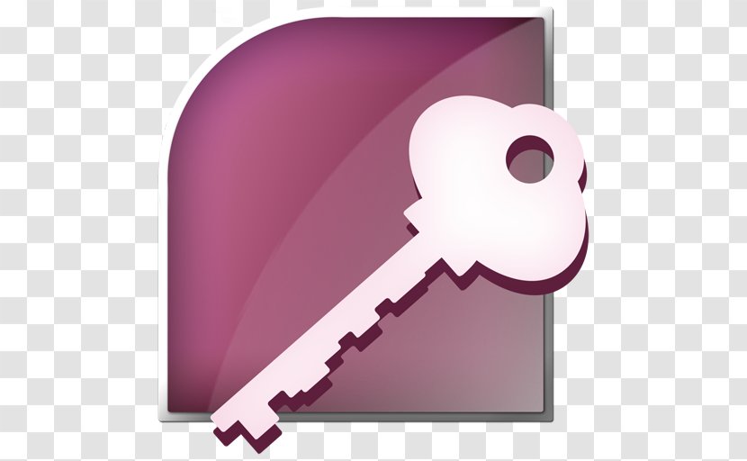 Microsoft Access Office Clip Art - Purple Transparent PNG