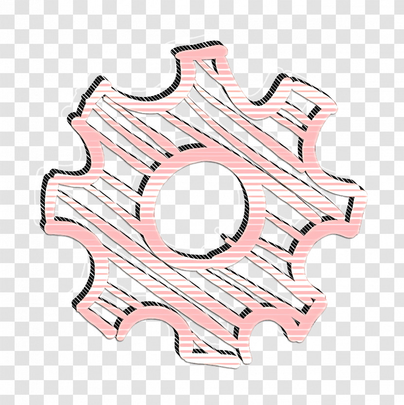Configuration Gear Sketch Icon Social Media Hand Drawn Icon Interface Icon Transparent PNG