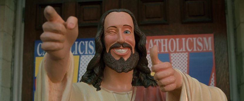 Kevin Smith Red Bank Dogma Buddy Christ - Jesus Transparent PNG