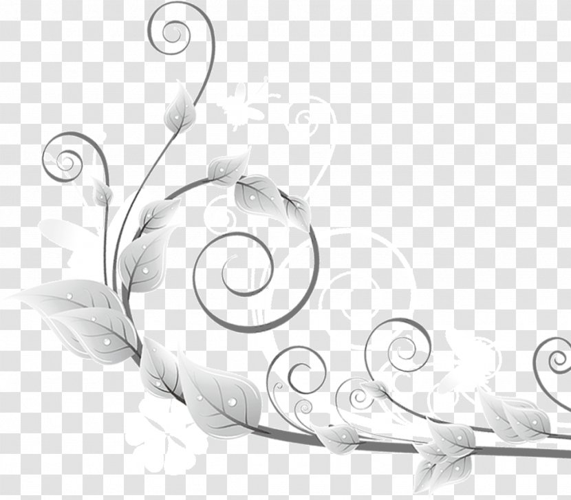 Flower Clip Art - Product Design - Silver Ornamentation Transparent PNG
