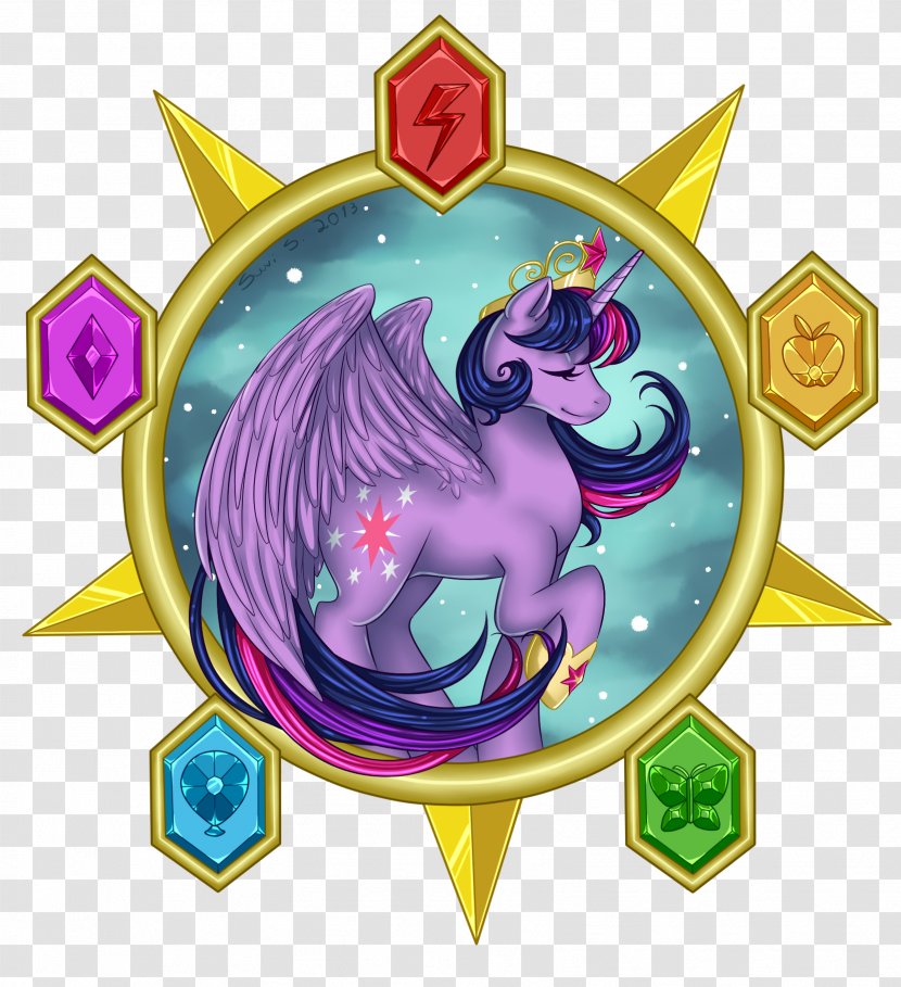 Cartoon Legendary Creature - Fictional Character - Unicorn Crown Transparent PNG