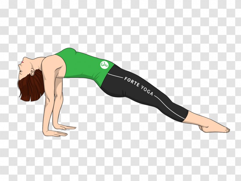 Arm Plank Yoga Purvottanasana Ardha Chandrasana - Cartoon Transparent PNG