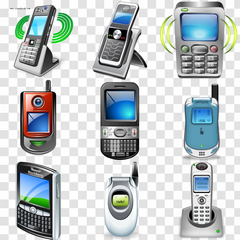 Feature Phone Download Icon - Telephony - Material Transparent PNG