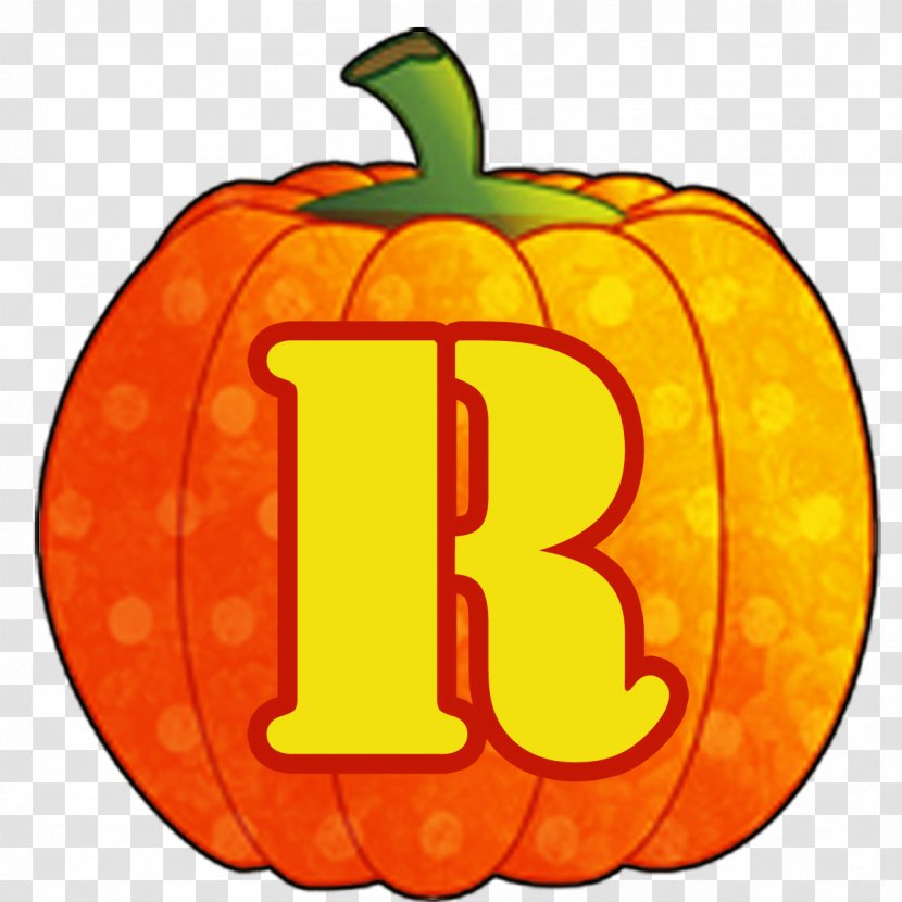 Jack-o'-lantern Alphabet Letter Halloween Pumpkin - Initial Transparent PNG