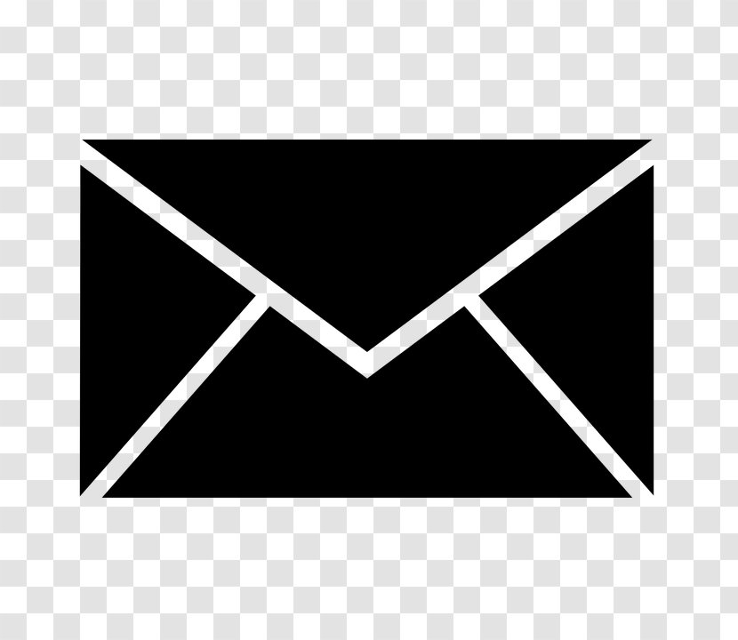Envelope Mail Symbol - Black - Message Posted Transparent PNG