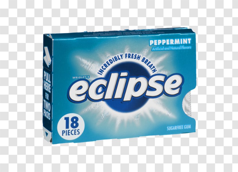 Chewing Gum Eclipse Wrigley Company Mentha Spicata Sugar Substitute - Peppermint Transparent PNG