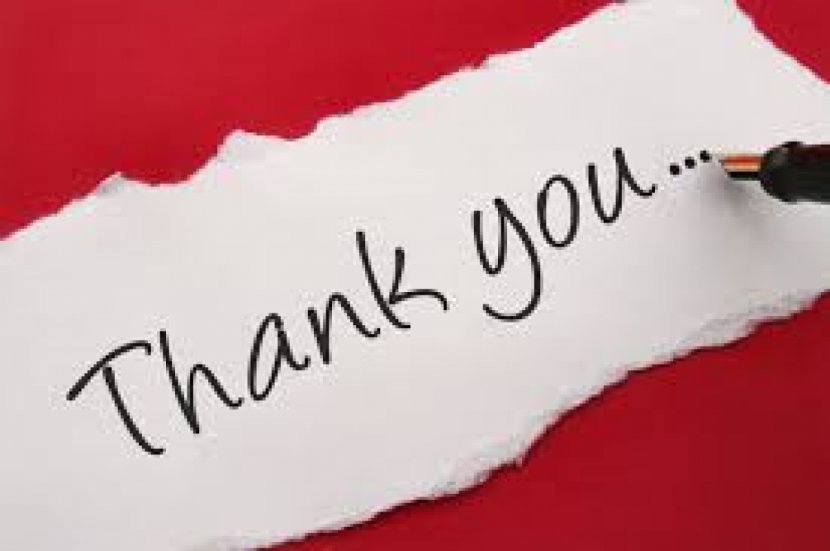 United States Donation YouTube Gift Letter Of Thanks - Thank You Transparent PNG