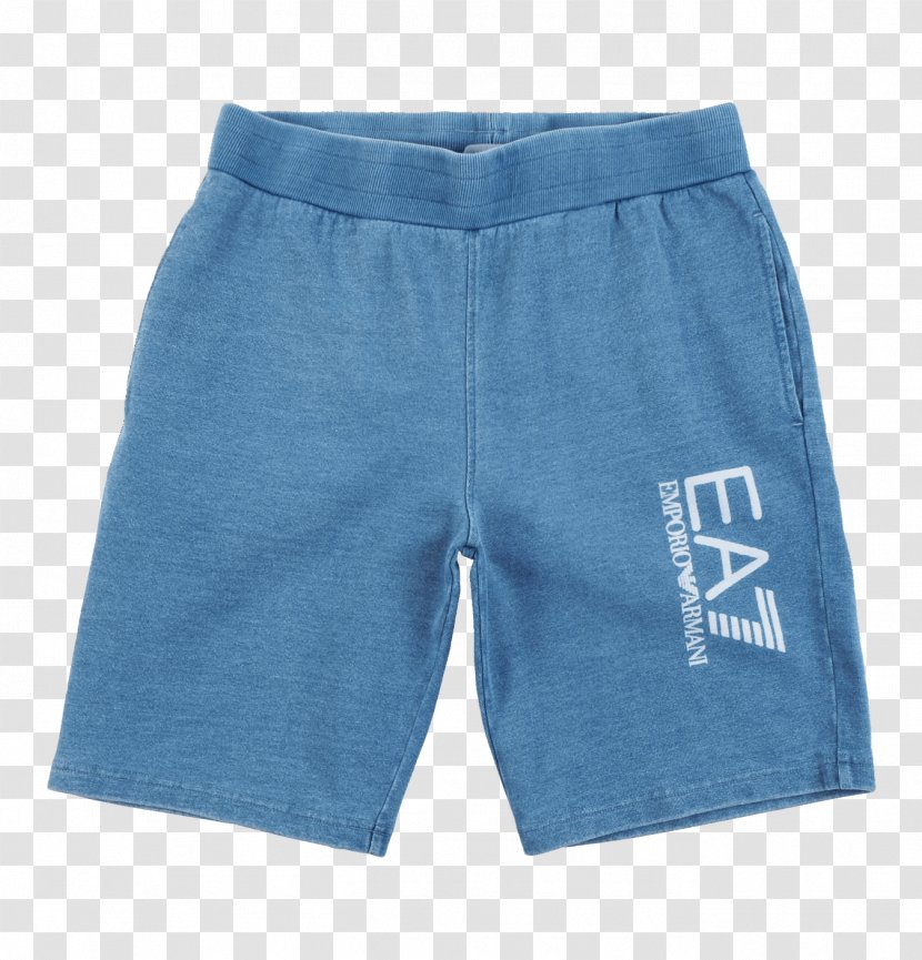 Bermuda Shorts EA7 Homme Bord De Mer Bleu Foncé Tailles 12 100% Polyester Trunks Boxer - Blue - Light Jeans Transparent PNG