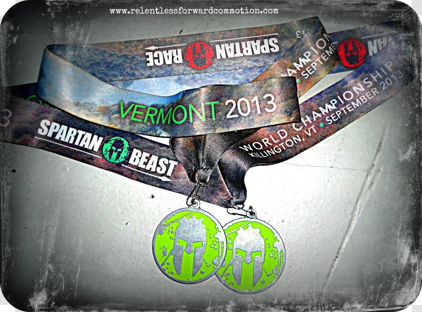Spartan Vermont Beast Race Medal World Championship Obstacle Racing - Reebok Transparent PNG