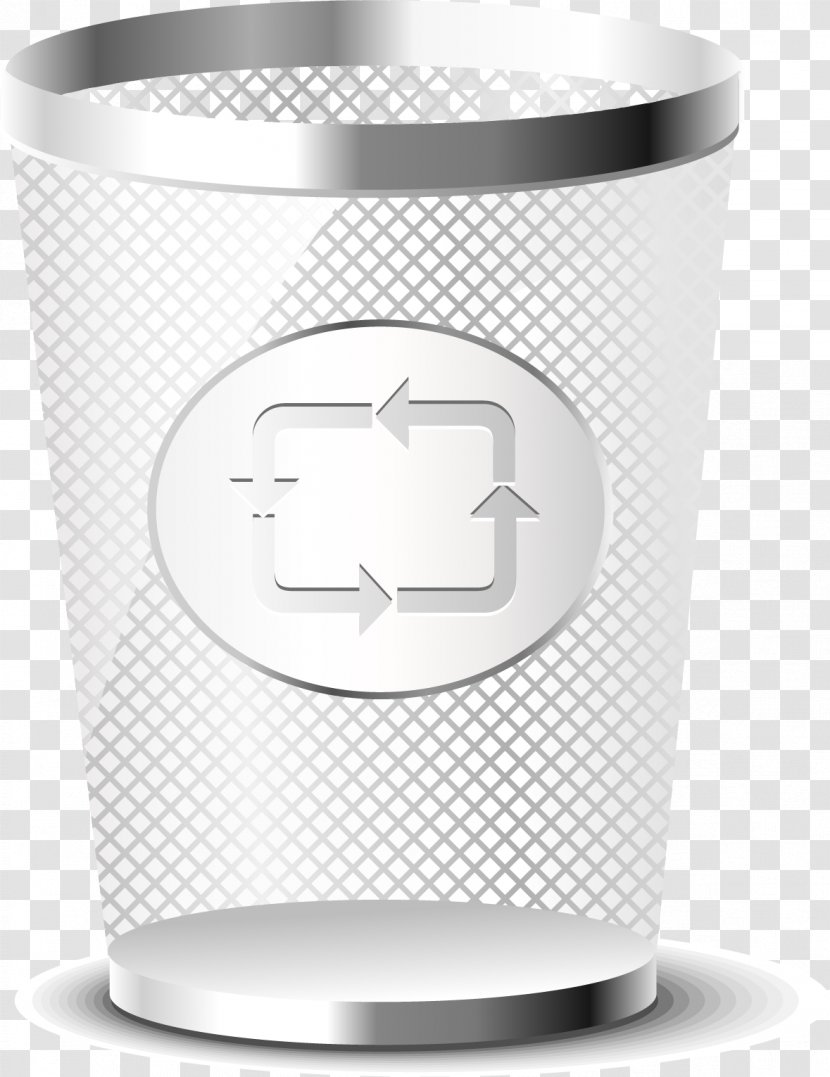 Stock Photography Icon - Vector Painted Metal Trash Can Transparent PNG