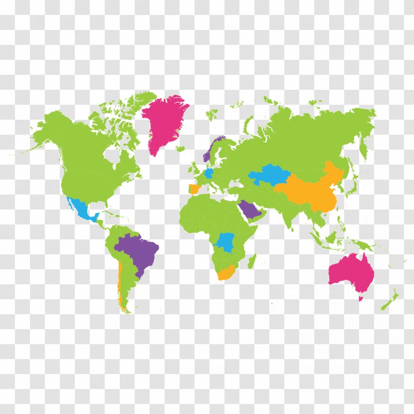 Globe World Map - Industry - Color Transparent PNG