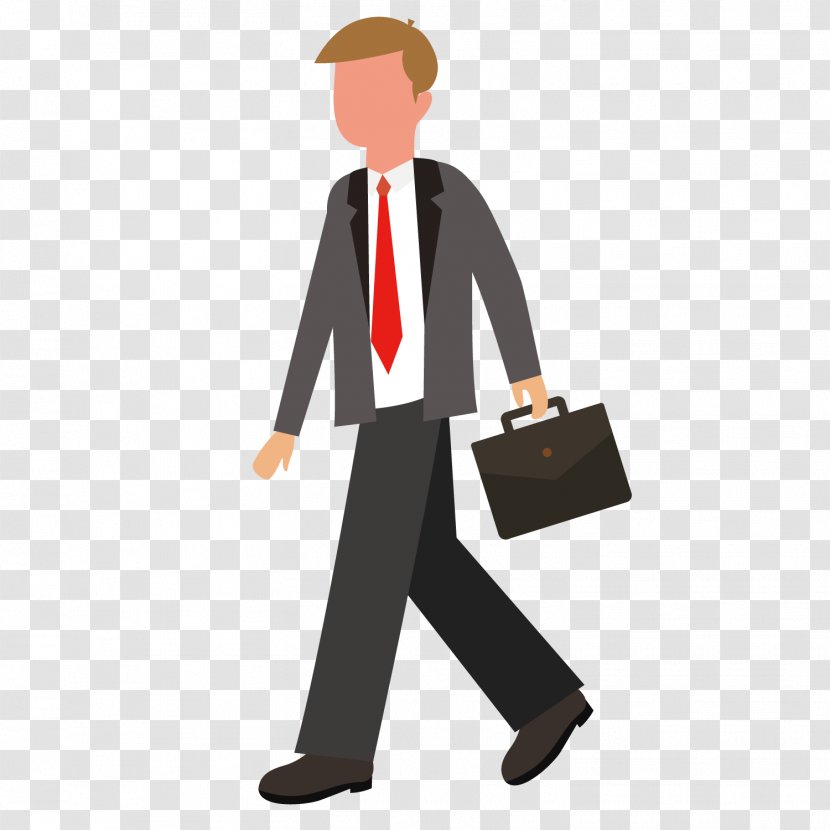 Suit Briefcase - Business People Holding A Transparent PNG