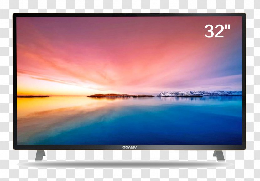 Liquid-crystal Display LED-backlit LCD Television High-definition - Computer Monitors - Ultra HD TV Slim One Body Transparent PNG