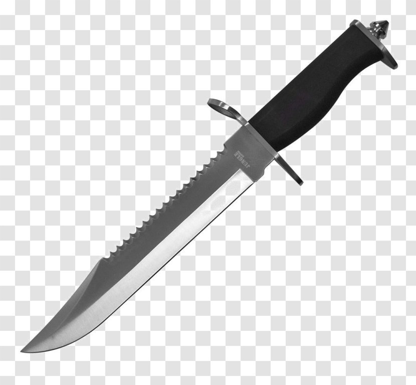Bowie Knife Hunting & Survival Knives Machete Utility - Throwing Transparent PNG