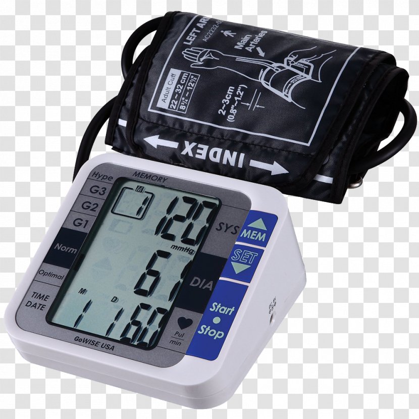 Sphygmomanometer Arm Blood Pressure Monitoring - Heart Transparent PNG