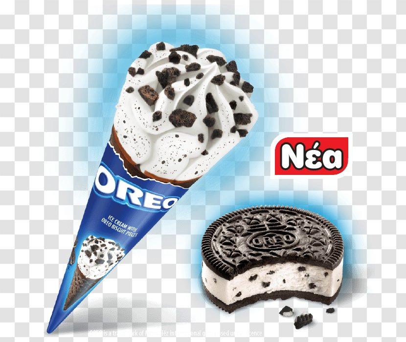 Ice Cream Oreo Biscuits Frozen Custard - Cartoon Transparent PNG