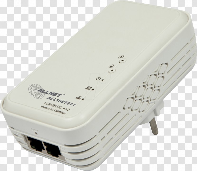 Wireless Access Points Adapter Power-line Communication IEEE 802.11ac ALLNET - Powerline - Mimo Transparent PNG
