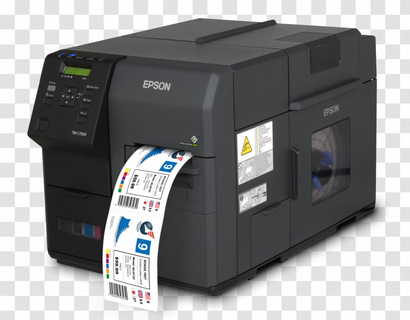Inkjet Printing Label Printer - Epson Transparent PNG