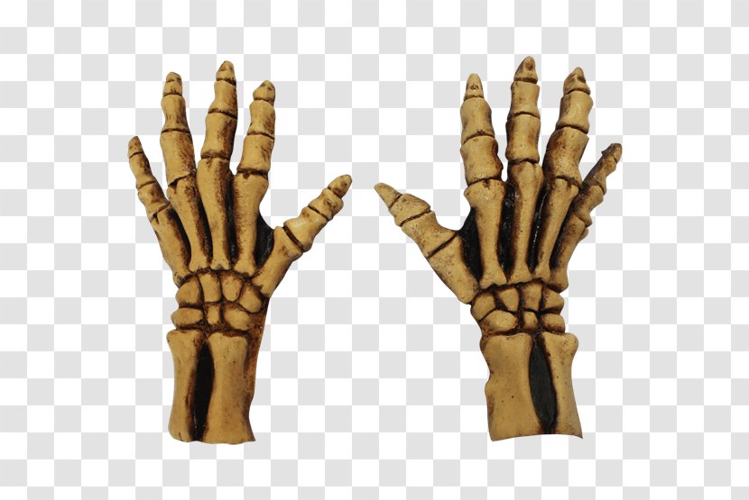 Glove Costume Skeleton Clothing Bone - Finger - Hands Transparent PNG