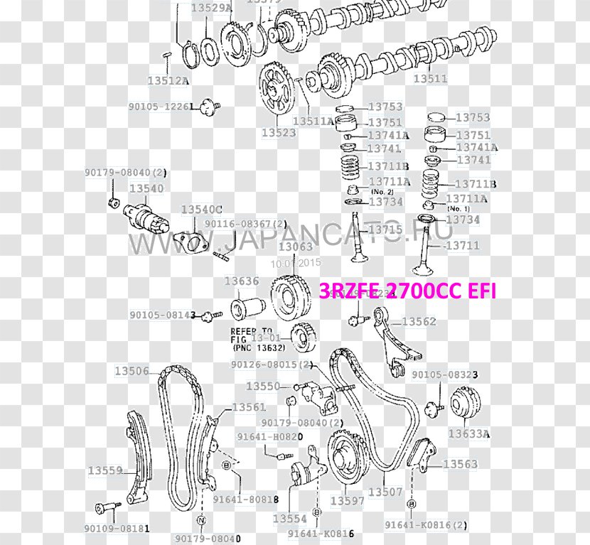 Toyota Tacoma TownAce Camshaft Tensioner - Pneumatic Valve Springs Transparent PNG