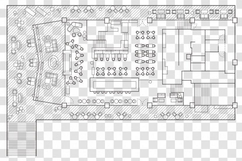 Floor Plan Engineering Technical Drawing - Line Transparent PNG
